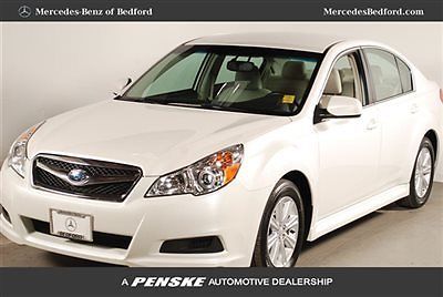 2011 subaru legacy 4dr h4 satin white pearl - clean 1 owner