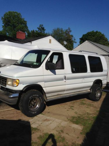 Ford van 4x4 white  with wide tires