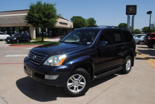 2005 lexus gx470 heated leather navigation 3rd row tow sunroof premium sound 4x4