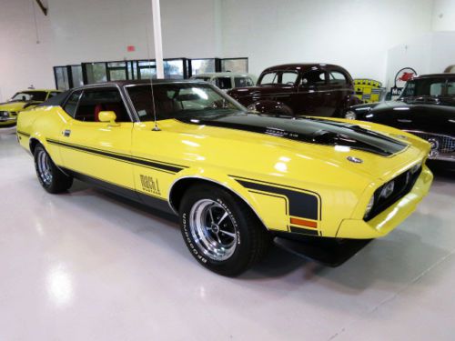 1971 mustang mach 1 429 cj ram air - 17k original miles - a/c - #&#039;s match - wow!