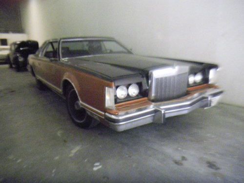 Pimp my ride   1978 lincoln mark v  two tone  black over copper  cordovan leathe