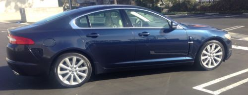 2010 jaguar xf premium sedan 4-door 5.0l  indigo blue excellent condition