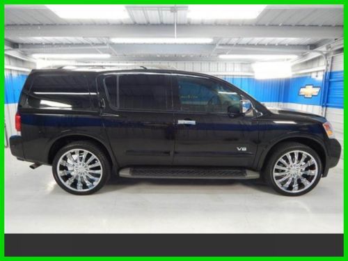 98738 miles 2008 se used v8 black on blk suv on 22&#039;s chrome wheels clean dvd