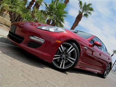 2012 porsche panamera ruby red california car 20&#039; 911 turbo wheels no reserve!