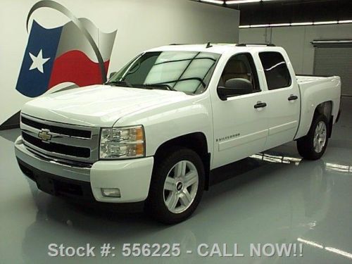 2007 chevy silverado texas ed lt crew leather 20&#039;s 75k texas direct auto