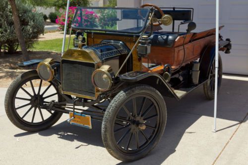 1914 Ford Model T Pickup Truck, Brass, Wood Wheels, Folding Windsheild, Lamps, US $18,000.00, image 6