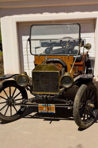 1914 Ford Model T Pickup Truck, Brass, Wood Wheels, Folding Windsheild, Lamps, US $18,000.00, image 18
