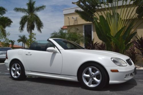 2003 slk320 v6 alabaster white florida convertible extensive service history 76k