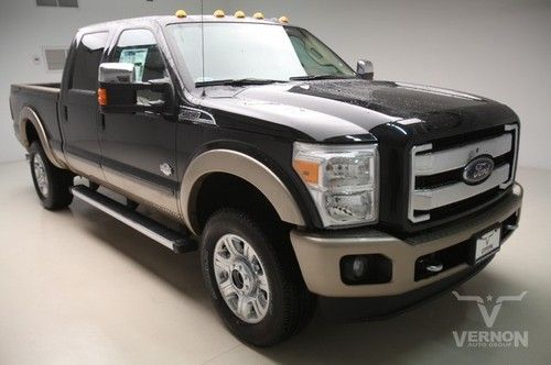 2013 king ranch crew 4x4 fx4 navigation sunroof leather heated 20s chrome diesel