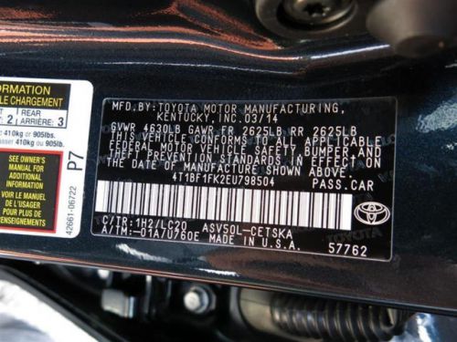 2014 toyota camry se