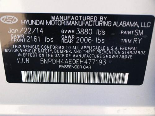 2014 Hyundai Elantra Limited, US $20,046.00, image 3