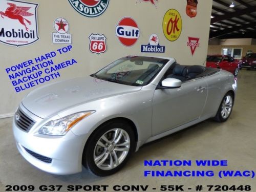 2009 g37 sport conv,pwr hard top,nav,htd/cool lth,bose,18in whls,55k,we finance!