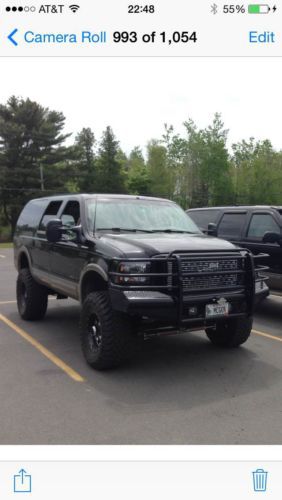 2001 ford excursion limited 7.3 powerstroke diesel leather power 4x4 lifted ac