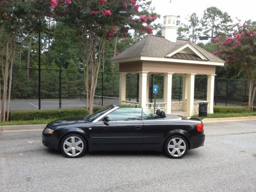 2005 audi s4 convertible black/black