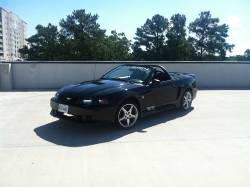 *   triple black 1999 ford mustang gt convertible saleen speedster many upgrades