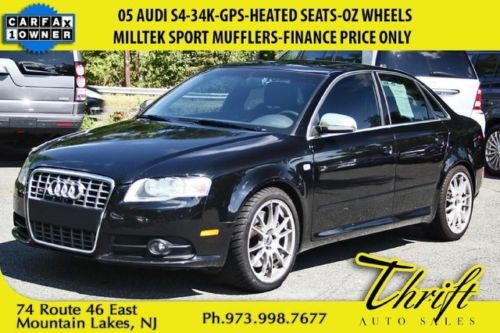 05 audi s4-34k-gps-heated seats-milltek sport mufflers-finance price only