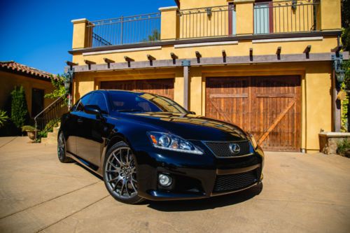 2012 lexus is-f obsidian/red! flawless! maintenance package! 5.0 v8! f f-sport !