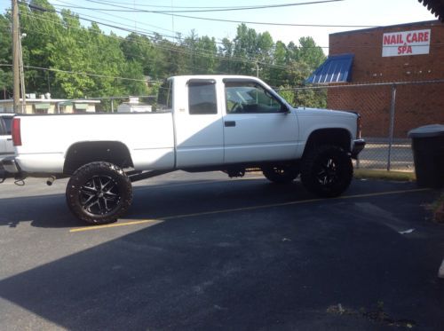 1996 chevrolet silverado 6 inch suspension lift 20&#034; hostile zombies 35&#034; tires