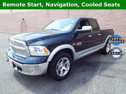 Laramie ram truck 5.7l hemi 4x4 loaded leather nav sun roof push button start