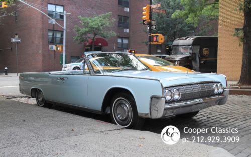 Totally restored one owner 1964 lincoln continental convertible