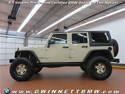 4wd 4dr rubicon low miles suv automatic gasoline 3.8l v6 cyl sahara tan clear co