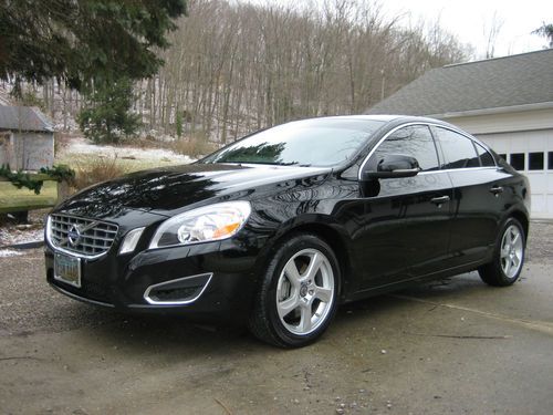 2012 volvo s60 t5 sport sedan turbo 2.5l black leather tinted windows clean ohio