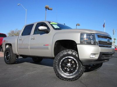 2007 chevrolet silverado vortec max ltz 1500 crew cab 4x4~lifted~rare truck!!