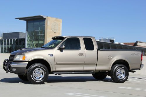 2002 ford f-150 supercab xlt 4x4 2-owner low miles many extras mint ! no reserve