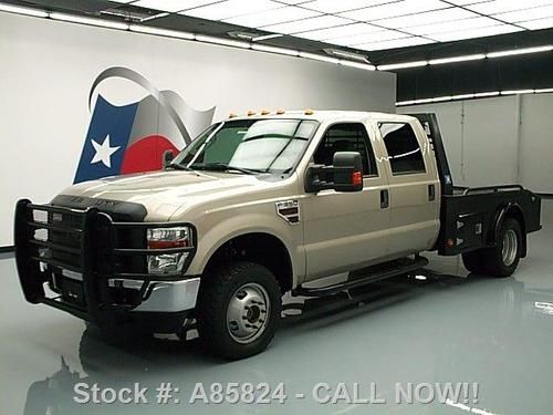 2009 ford f-350 4x4 crew diesel dually hauler 6-spd 34k texas direct auto