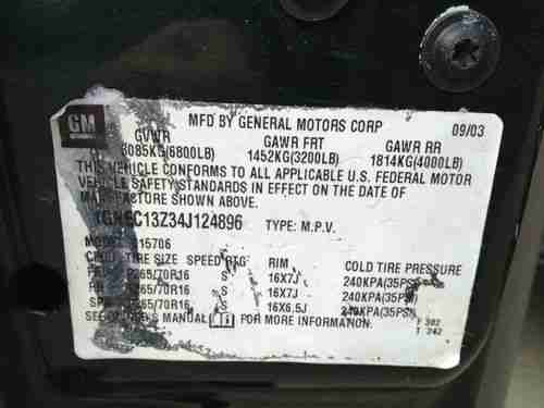 2004 Chevrolet Tahoe 1/2 Ton V8 4Door LS 2WD LOW MILES Runs Great, US $7,995.00, image 11