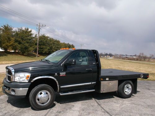 2007 dodge ram 3500 slt reg cab chassis 4x4 flat bed cummins tubo diesel 4x4