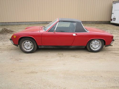 1971 porsche 914 4 1.7l barn find project needs cleand up and drive or race