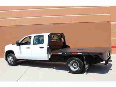 2011 Chevy 3500 HD Dually Crew 3500HD ~ 9 Foot Flatbed ~ 2WD Allison 6.6L Diesel, US $18,755.00, image 3