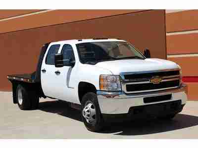 2011 Chevy 3500 HD Dually Crew 3500HD ~ 9 Foot Flatbed ~ 2WD Allison 6.6L Diesel, US $18,755.00, image 9