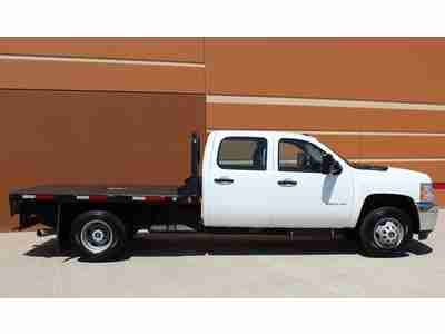 2011 Chevy 3500 HD Dually Crew 3500HD ~ 9 Foot Flatbed ~ 2WD Allison 6.6L Diesel, US $18,755.00, image 19