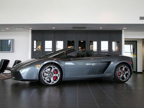 2006 lamborghini gallardo spyder e-gear grigio proteus carbon fiber 14k miles