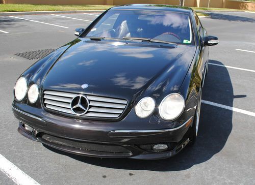 Mercedes benz cl 500 amg 2003 black luxurious coupe