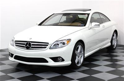 Amg all wheel drive sport package 2010 cl550 4matic rare white/beige navigation
