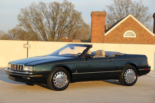 1993 cadillac allante convertible low miles clean carfax rare find no reserve !!