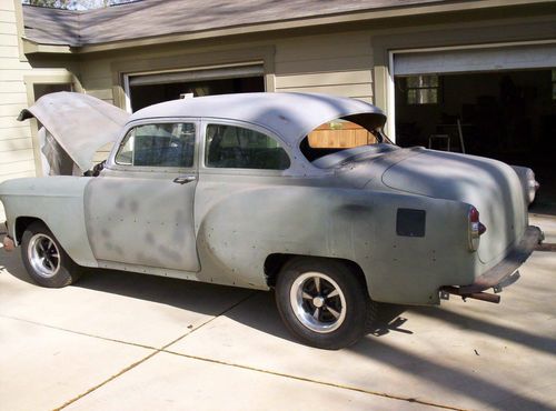 1953 chevrolet belair 2 door sedan roller, garage (not barn) find