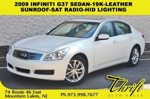 2009 infiniti g37 sedan-19k-leather-sunroof-sat radio-hid lighting