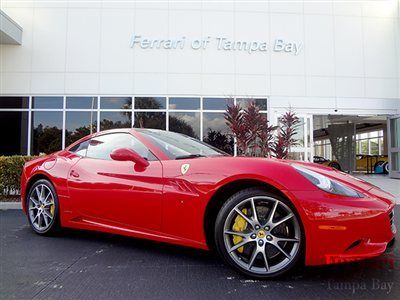 Certified 2012 ferrari california black interior with red contrast stitching