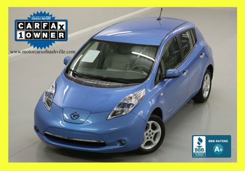 7-days *no reserve* '12 leaf sl 100% electric nav back up warranty carfax