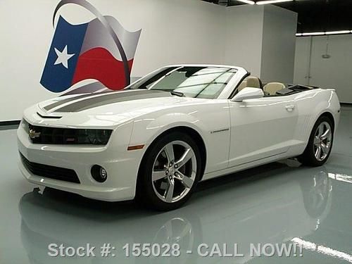 2011 chevy camaro 2ss convertible rs hud htd seats 19k texas direct auto