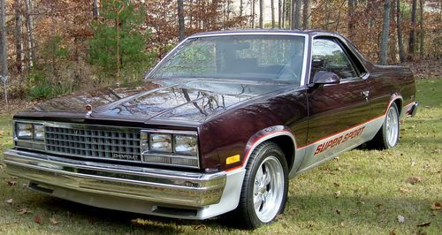 Super  1987 chevrolet el camino super sport