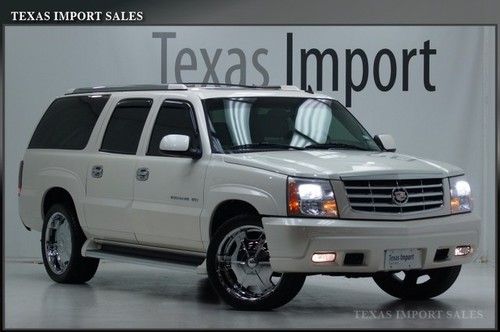 2006 escalade esv,rear dvd's,22-inch wheels,warranty