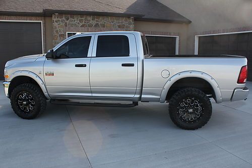 2012 ram 3500 diesel 4x4 crew cab leather short bed lift 35" tires 20" wheels