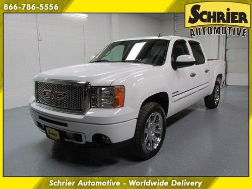 2010 gmc sierra 1500 denali white navigation sunroof xm back up cam bed liner