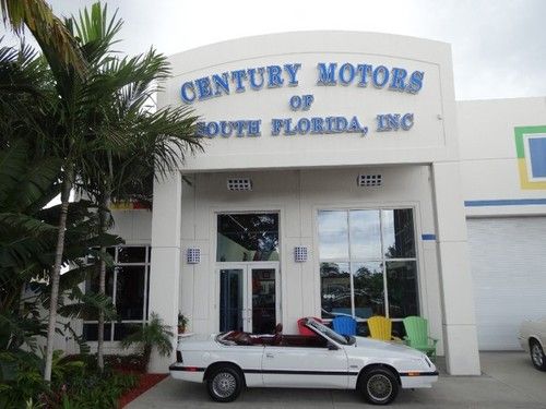 1989 chrysler lebaron 2dr convertible gt turbo 1-owner