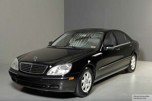 2002 mercedes benz s500 navigation wood sunroof heated seats xenon leather clean